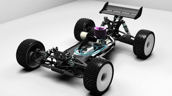radio car 3d model - Rc Car Mugen Seiky by lunch_moo